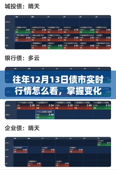 掌握债市变化，学习如何解读往年12月13日债市实时行情，赋予你自信与成就感之路