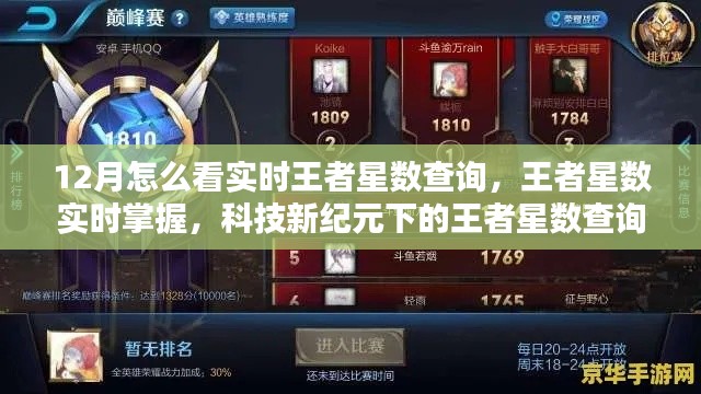 科技新纪元下的王者星数实时查询体验解析