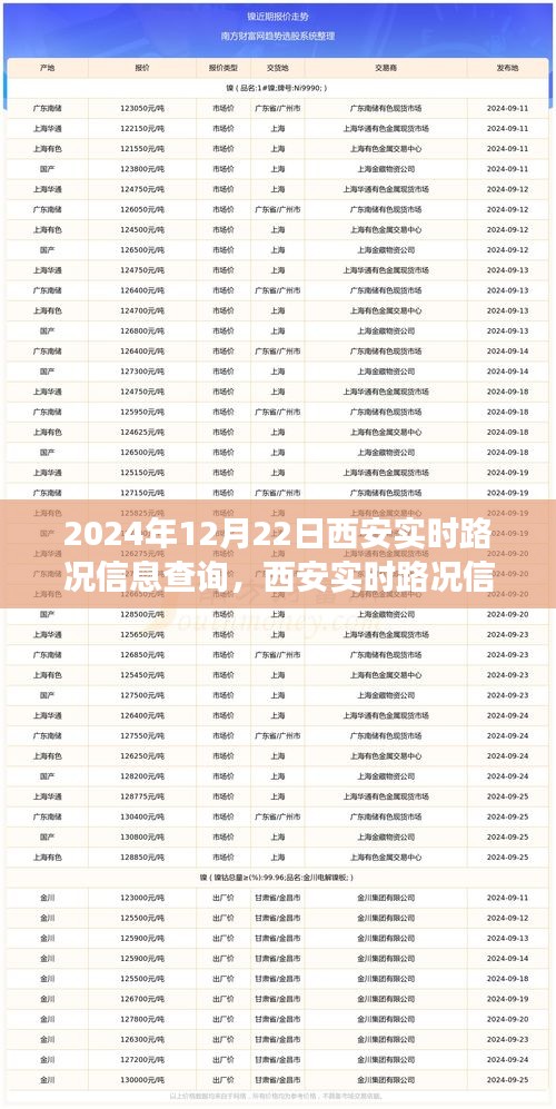 探寻西安实时路况纪实，2024年12月22日的城市脉络