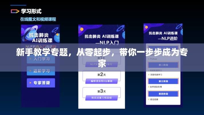 新手教学专题，从零起步，带你一步步成为专家