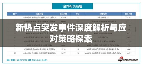 新热点突发事件深度解析与应对策略探索