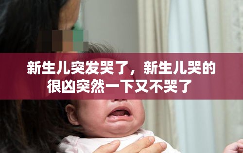 新生儿突发哭了，新生儿哭的很凶突然一下又不哭了 