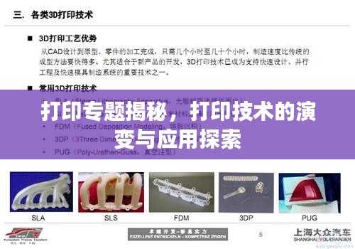 打印专题揭秘，打印技术的演变与应用探索