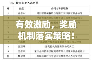 有效激励，奖励机制落实策略！