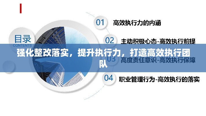 强化整改落实，提升执行力，打造高效执行团队