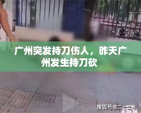 广州突发持刀伤人，昨天广州发生持刀砍 