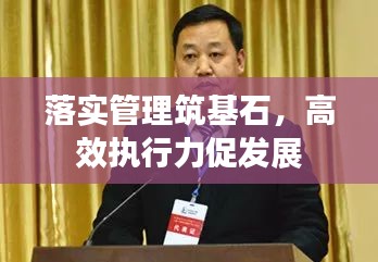 落实管理筑基石，高效执行力促发展