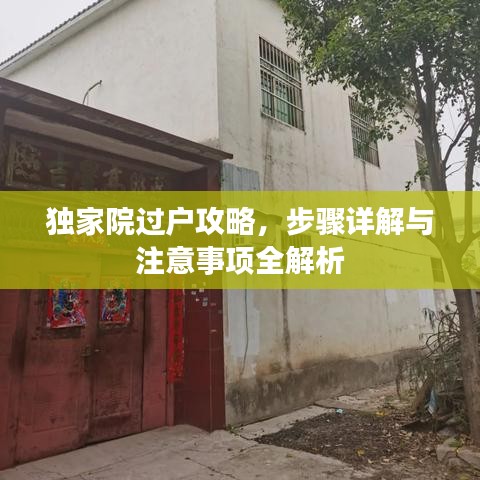 独家院过户攻略，步骤详解与注意事项全解析