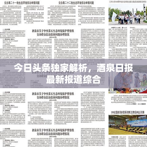 今日头条独家解析，酒泉日报最新报道综合