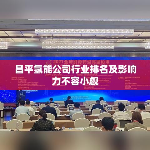 昌平氢能公司行业排名及影响力不容小觑