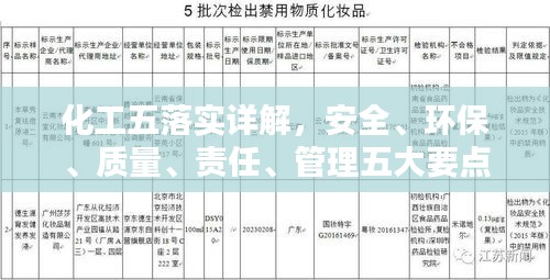 化工五落实详解，安全、环保、质量、责任、管理五大要点全解析！