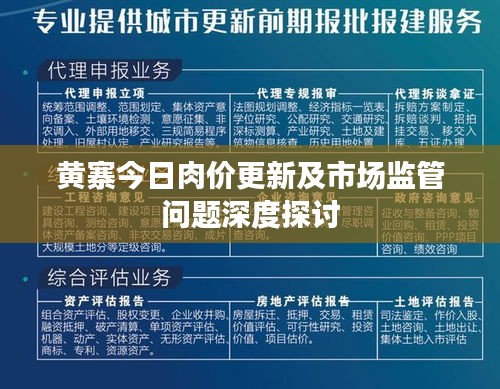 黄寨今日肉价更新及市场监管问题深度探讨