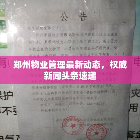 郑州物业管理最新动态，权威新闻头条速递