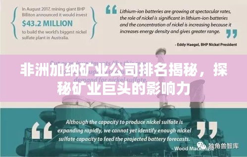 非洲加纳矿业公司排名揭秘，探秘矿业巨头的影响力