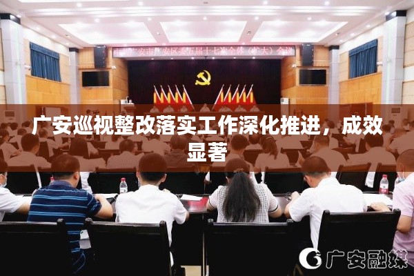广安巡视整改落实工作深化推进，成效显著