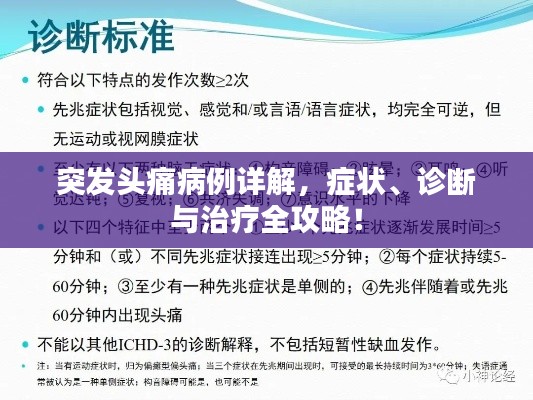 突发头痛病例详解，症状、诊断与治疗全攻略！