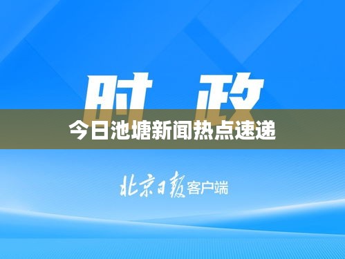 今日池塘新闻热点速递