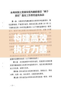 构建高效执行力基石，职责明确，措施落实