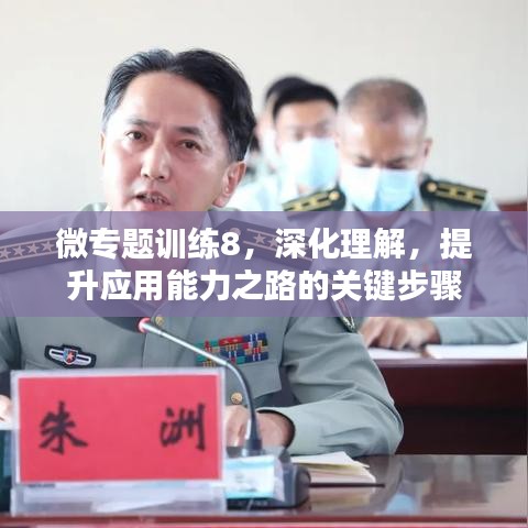 微专题训练8，深化理解，提升应用能力之路的关键步骤
