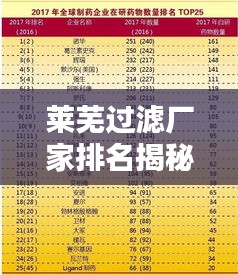莱芜过滤厂家排名揭秘，TOP 10榜单全解析