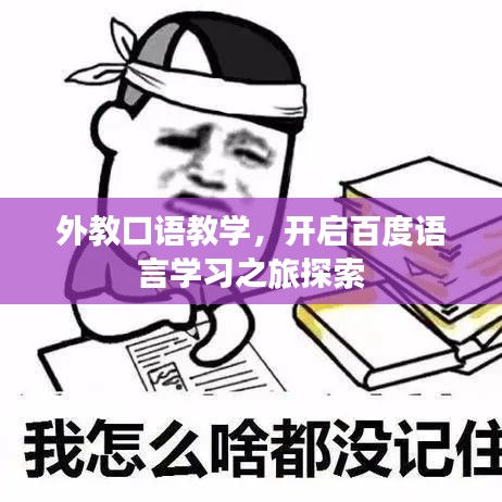 外教口语教学，开启百度语言学习之旅探索
