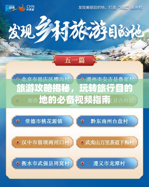 旅游攻略揭秘，玩转旅行目的地的必备视频指南