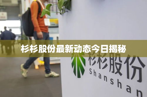 杉杉股份最新动态今日揭秘