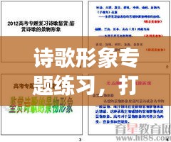 诗歌形象专题练习，打造文学魅力，提升形象塑造能力