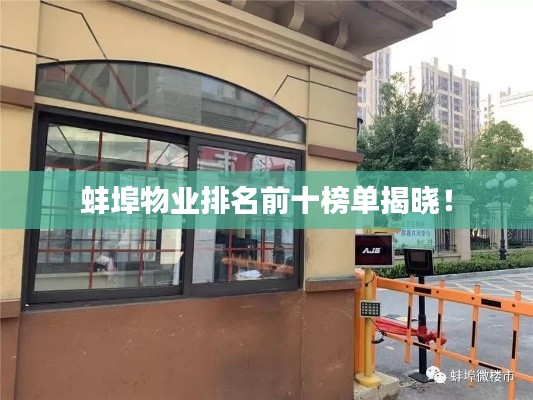 蚌埠物业排名前十榜单揭晓！