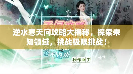 逆水寒天问攻略大揭秘，探索未知领域，挑战极限挑战！