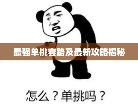 最强单挑套路及最新攻略揭秘