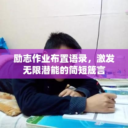 励志作业布置语录，激发无限潜能的简短箴言