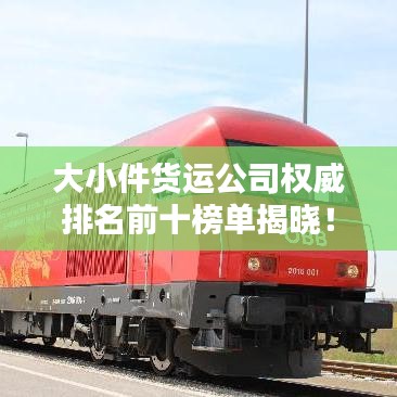 大小件货运公司权威排名前十榜单揭晓！