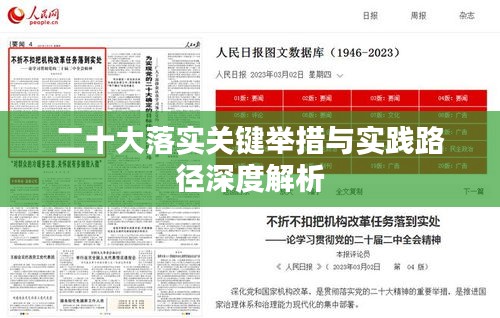 二十大落实关键举措与实践路径深度解析