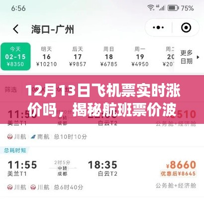 揭秘航班票价波动，以十二月十三日飞机票实时涨价为例的航班定价幕后故事探究。