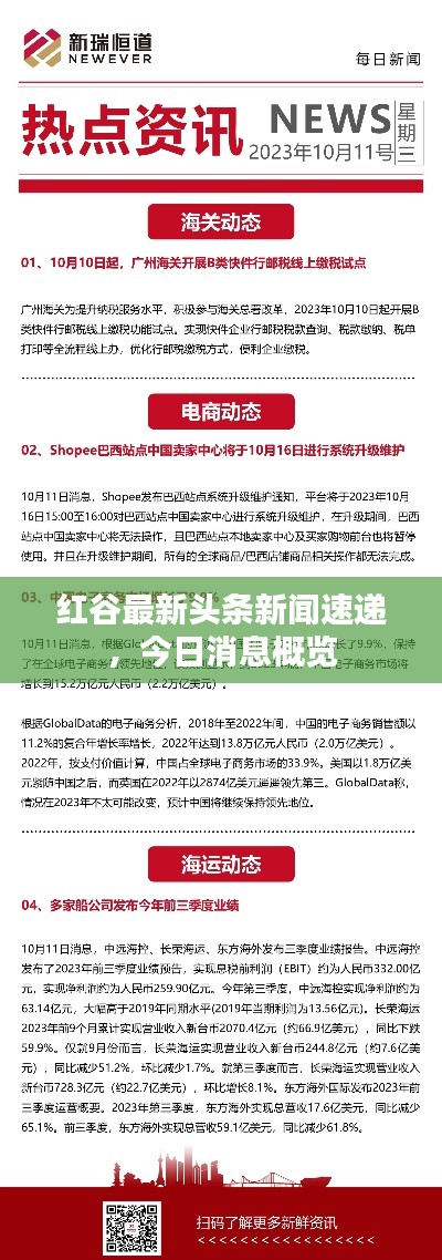 红谷最新头条新闻速递，今日消息概览
